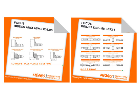 Focus brides ANSI ASME B16.05 et DIN - EN 1092-1